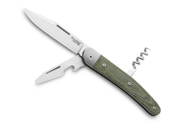 lionsteel jk3.cvg couteau lame 8 cm  manche 10 cm vert