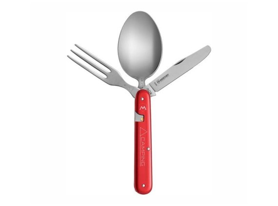 mercury my.992.3r camping  aluminium anodisé manche 9 cm rouge