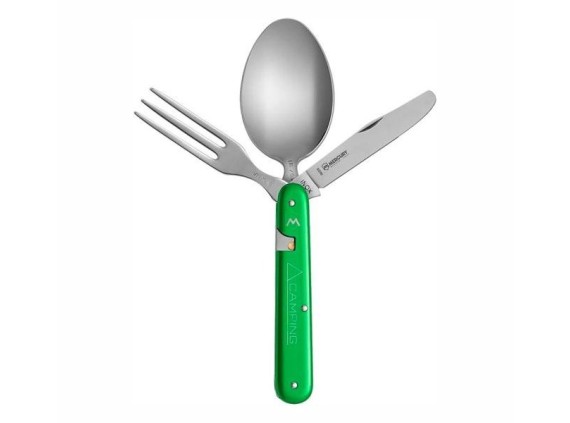 mercury my.992.3v camping  aluminium anodisé manche 11 cm vert