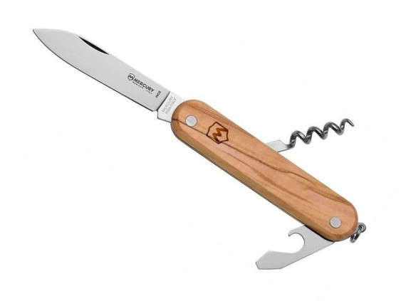 mercury my.913.3o couteau  acier inoxydable  manche 10 cm olivier