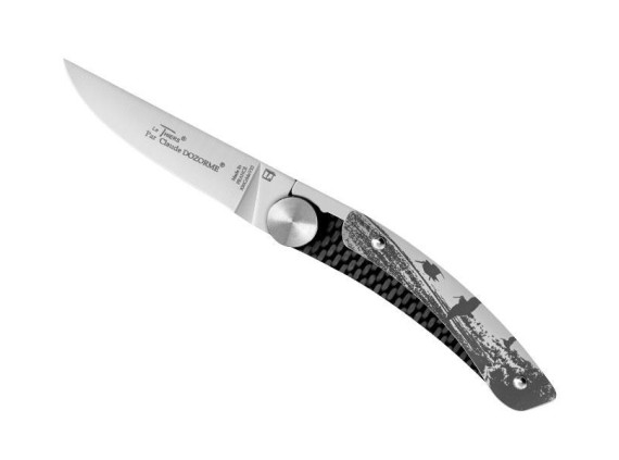 dozome 4971.pc couteau lame 8,2 cm acier x50crmov15 manche 10,5 cm