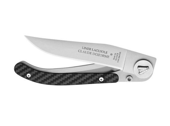 dozome 4913.fc couteau lame 8,5 cm acier x50crmov15 manche 11 cm gris/noir