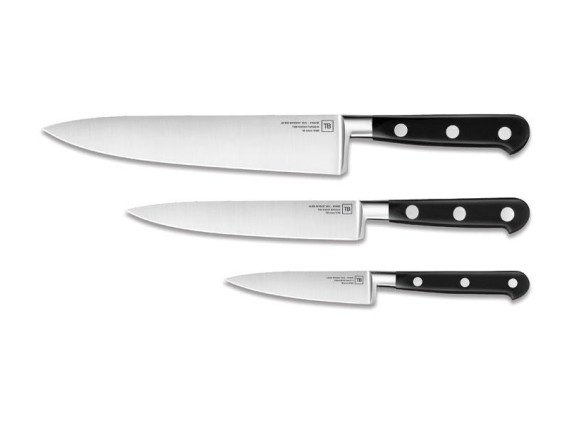 tb 20096 couteau acier inox nitrox 16cr forgé manche 20 cm noir