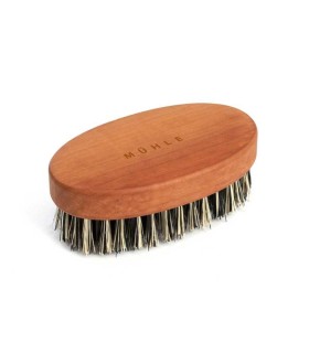 Mühle bpbb Brosse à barbe MUHLE, manche ovale en poirier, poils fibres naturelles. 9 x 5 x 3,5 cm