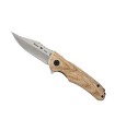 buck 7841.tns couteau lame 8,5 cm acier manche 11 cm micarta naturel