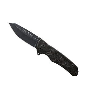 buck 7843.cfs couteau lame 8,5 cm acier manche 11 cm noir martelé