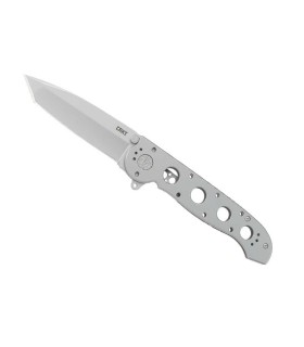 crkt 1604ss.cr couteau lame 12 cm acier 12c27 manche 13,5 cm gris
