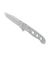 crkt 1604ss.cr couteau lame 12 cm acier 12c27 manche 13,5 cm gris