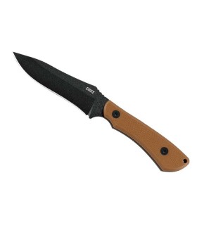 crkt 2083.cr poignard lame 11 cm acier sk-5 manche 11 cm marron