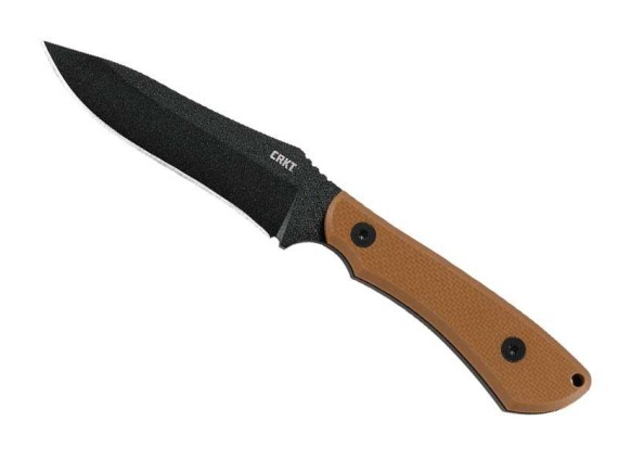 crkt 2083.cr poignard lame 11 cm acier sk-5 manche 11 cm marron