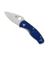 spyderco c136pbl couteau lame 8,2 cm acier CPM-S35VN manche 10,5 cm bleu