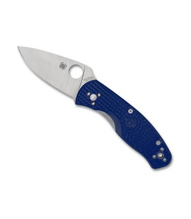spyderco c136pbl couteau lame 8,2 cm acier CPM-S35VN manche 10,5 cm bleu