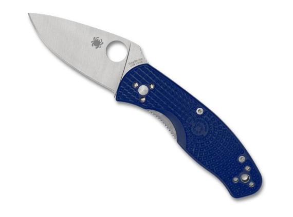 spyderco c136pbl couteau lame 8,2 cm acier CPM-S35VN manche 10,5 cm bleu