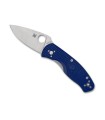 spyderco c136pbl couteau lame 8,2 cm acier CPM-S35VN manche 10,5 cm bleu