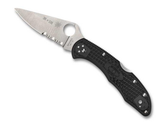 spyderco c11fpsbkrd couteau lame 8,5 cm vg-10 manche 11 cm noir/rouge