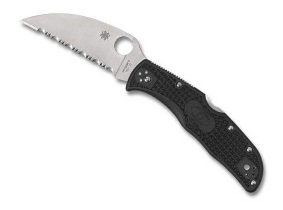 spyderco c243fswcbk couteau lame 10,2 cm vg-10 manche 12 cm noir