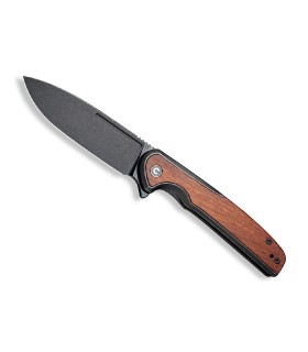 civivi c200601 couteau lame 10 cm acier 14c28n manche 11,5 cm guibourtia