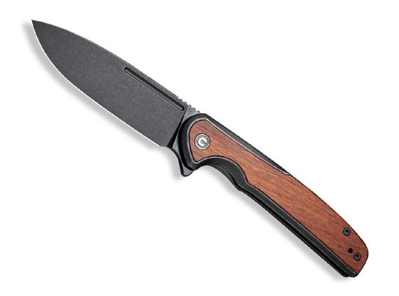 civivi c200601 couteau lame 10 cm acier 14c28n manche 11,5 cm guibourtia