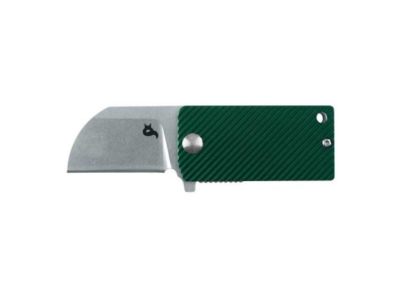 fox production bf.750od couteau lame 5 cm acier 440a manche 6 cm vert