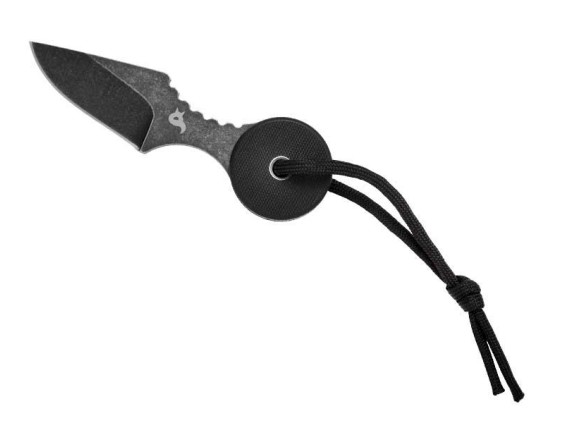 fox production bf.753 couteau lame 5,5 cm acier 440c manche 5,5 cm noir