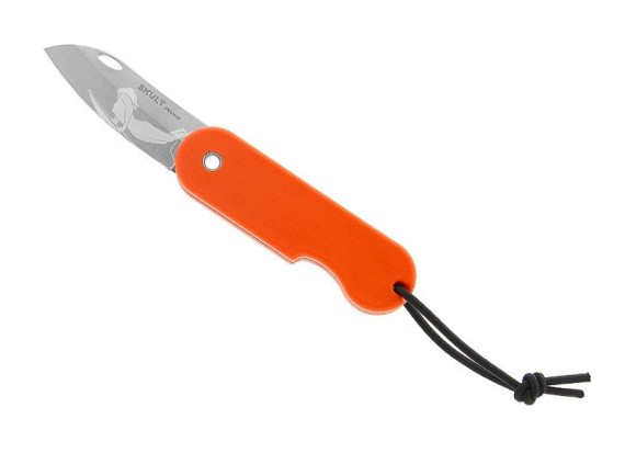 skult sk.os couteau lame 8 cm acier inox x46cr13 manche 10 cm orange