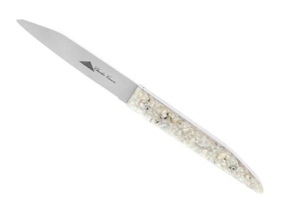charles canon chc.h couteau lame 10,5 cm acier 12c27 manche 12 cm nuancé