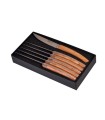 goyon-chazeau 6875 coffret de table acier X46CR13 mat manche 23 cm olivier