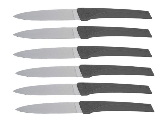 florinox kia6.a couteau acier X35Cr16N manche 23 cm gris anthracite