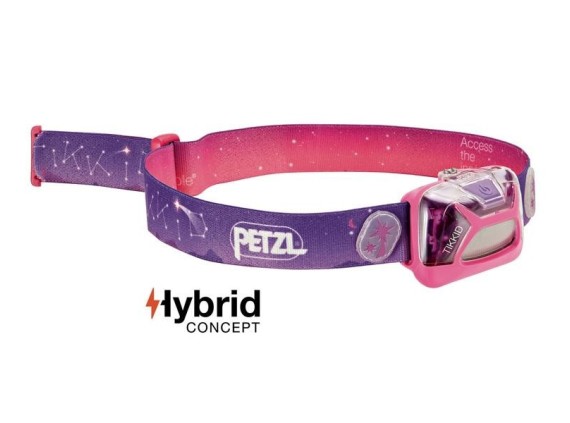 petzl e091ba01 Lampe frontale Tikkid rose compacte et facile à utiliser destinée aux enfants de plus de 3 ans. 20 lumens.