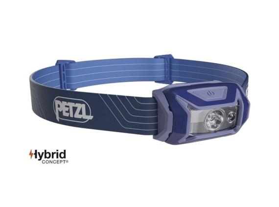 petzl e061aa01 Lampe frontale Tikka bleu compacte pour l’éclairage de proximité et les déplacements courts. 350 lumens.