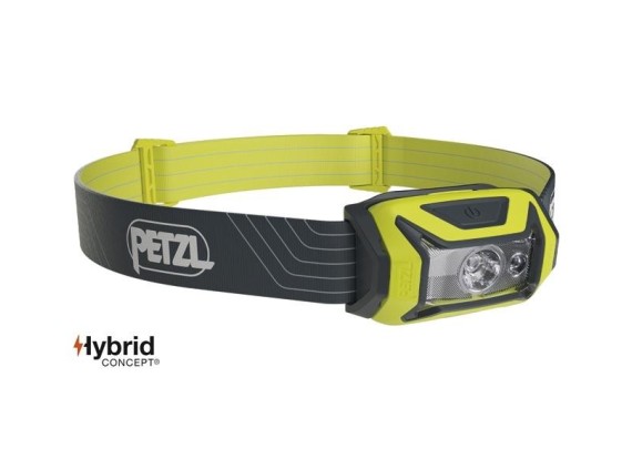 petzl e061aa03 Lampe frontale Tikka jaune compacte pour l’éclairage de proximité et les déplacements courts. 350 lumens.