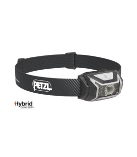 petzl e065aa00 Lampe frontale Actik core grise puissante, recharg/compac/multifais : écl. : rouge, activ. outdoor. 600 lumens.