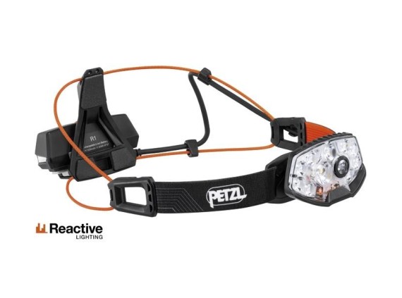 petzl e105aa00 Lampe frontale Nao rl ergonomique, ultra-puissante:recharg., dotée technologie reactive lighting®. 1500 lumens.