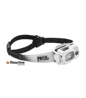 petzl e095bb02 Lampe frontale Swift rl blanche compac/multifais., ultra-puis./recharg, dotée techno. reactive lighting. 1100 l..