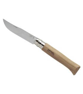 OPINEL 952.12 couteau n° 12VRI, lame inox, manche 16 cm hêtre, virole tournante.
